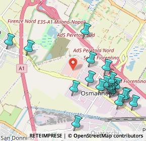 Mappa Via Senna, 50019 Sesto Fiorentino FI, Italia (1.218)