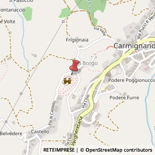 Mappa Via del Castello, 1, 59015 Carmignano, Prato (Toscana)