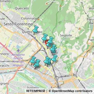 Mappa Via Gianfilippo Braccini, 50141 Firenze FI, Italia (1.38333)