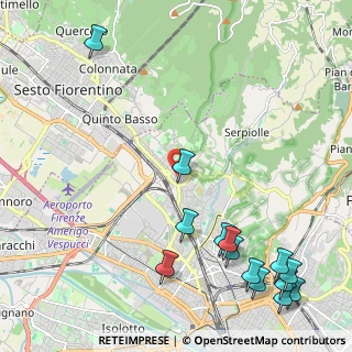Mappa Via Gianfilippo Braccini, 50141 Firenze FI, Italia (3.09286)