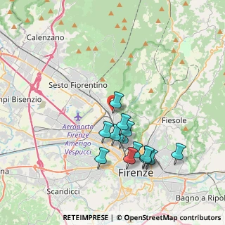 Mappa Via Gianfilippo Braccini, 50141 Firenze FI, Italia (3.70692)