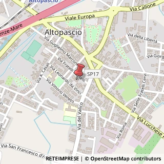 Mappa Via L.da Vinci, 21, 55011 Altopascio, Lucca (Toscana)