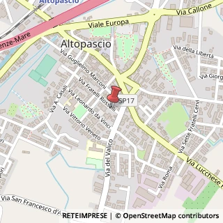 Mappa Via F.lli Rosselli, 3, 55011 Altopascio, Lucca (Toscana)