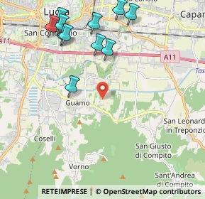 Mappa Via di Sottomonte, 55012 Capannori LU, Italia (2.52091)