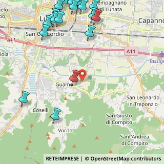 Mappa Via di Sottomonte, 55012 Capannori LU, Italia (3.3255)