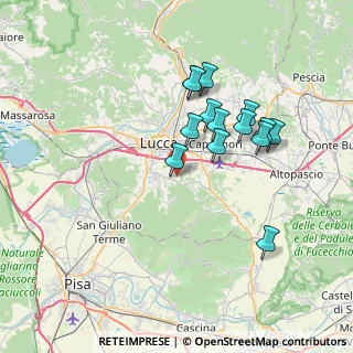 Mappa Via di Sottomonte, 55012 Capannori LU, Italia (6.71643)