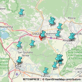 Mappa Via di Sottomonte, 55012 Capannori LU, Italia (10.0775)