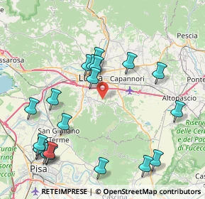 Mappa Via di Sottomonte, 55012 Capannori LU, Italia (9.795)