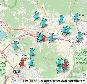 Mappa Via di Sottomonte, 55012 Capannori LU, Italia (8.992)