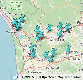 Mappa Via di Sottomonte, 55012 Capannori LU, Italia (15.899)