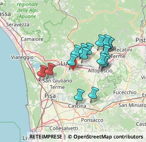 Mappa Via di Sottomonte, 55012 Capannori LU, Italia (11.48294)