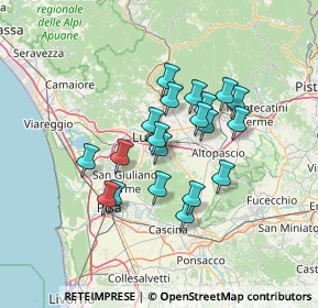 Mappa Via di Sottomonte, 55012 Capannori LU, Italia (11.097)