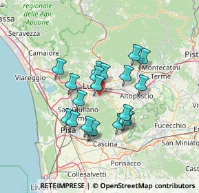 Mappa Via di Sottomonte, 55012 Capannori LU, Italia (11.237)
