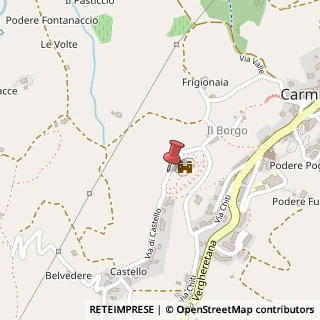Mappa Via Castello, 5, 59015 Carmignano, Prato (Toscana)