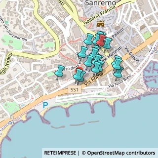 Mappa Via Giuseppe Verdi, 18038 Sanremo IM, Italia (0.171)