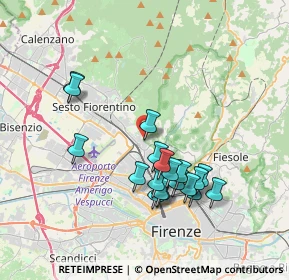 Mappa Via Giuliano Ricci, 50141 Firenze FI, Italia (3.57263)