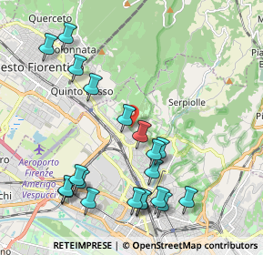 Mappa Via Giuliano Ricci, 50141 Firenze FI, Italia (2.3635)