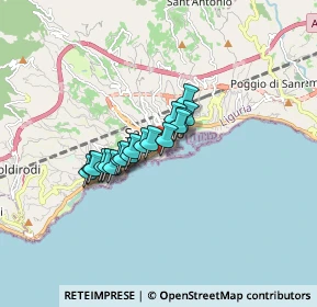 Mappa Via Helsinore, 18038 Sanremo IM, Italia (1.07278)