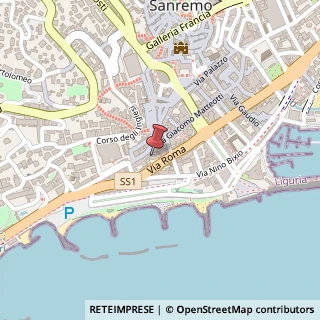 Mappa Via Roma, 33, 18038 Sanremo, Imperia (Liguria)