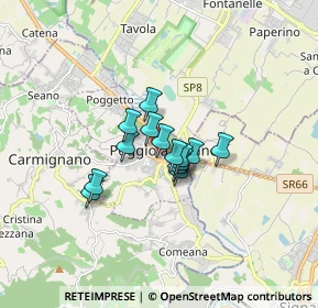 Mappa 59016 Poggio a Caiano PO, Italia (0.98571)