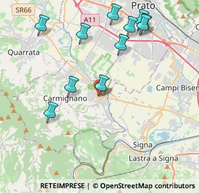 Mappa 59016 Poggio a Caiano PO, Italia (4.62545)