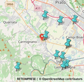 Mappa 59016 Poggio a Caiano PO, Italia (5.06364)