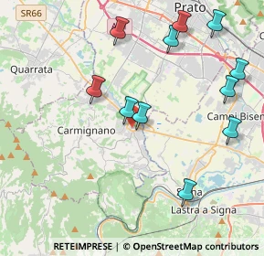 Mappa 59016 Poggio a Caiano PO, Italia (4.60636)