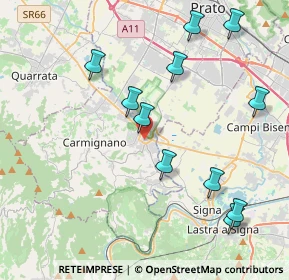 Mappa 59016 Poggio a Caiano PO, Italia (4.56091)