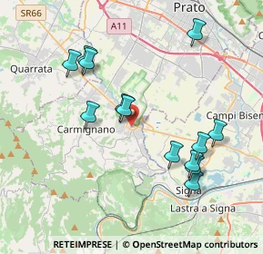 Mappa 59016 Poggio a Caiano PO, Italia (3.98692)