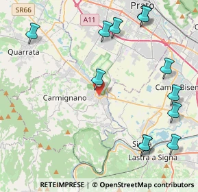 Mappa 59016 Poggio a Caiano PO, Italia (5.5075)