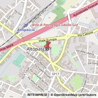 Mappa Piazza Bettino Ricasoli, 18, 55011 Altopascio, Lucca (Toscana)
