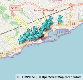 Mappa Via Vittorio Veneto, 18038 Sanremo IM, Italia (0.548)