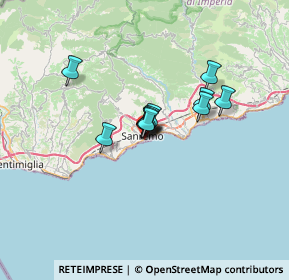 Mappa Via Vittorio Veneto, 18038 Sanremo IM, Italia (3.92)