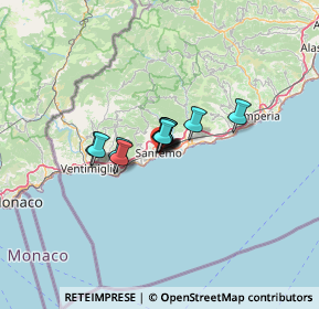 Mappa Via Vittorio Veneto, 18038 Sanremo IM, Italia (5.91667)