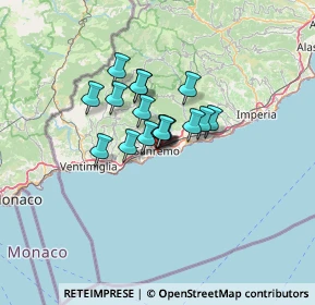 Mappa Via Vittorio Veneto, 18038 Sanremo IM, Italia (7.82176)