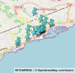 Mappa Ristorante Mediterraneo, 18038 Sanremo IM, Italia (0.508)