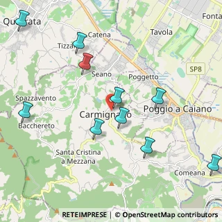 Mappa Via Fernando Bicchi, 59015 Carmignano PO, Italia (2.775)