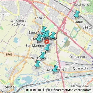 Mappa Via Pablo Neruda, 50013 Campi Bisenzio FI, Italia (1.45182)