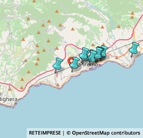 Mappa Strada Domenico Cotta, 18038 Sanremo IM, Italia (3.06833)