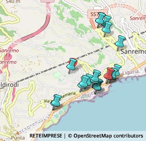 Mappa Strada S. Lorenzo, 18038 Sanremo IM, Italia (0.9555)