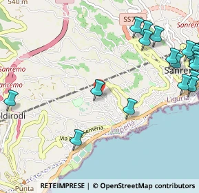 Mappa Strada S. Lorenzo, 18038 Sanremo IM, Italia (1.547)