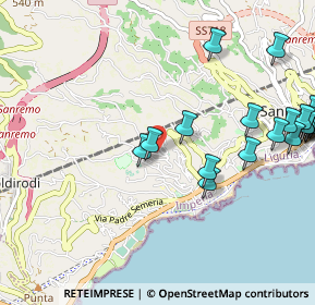 Mappa Strada S. Lorenzo, 18038 Sanremo IM, Italia (1.368)