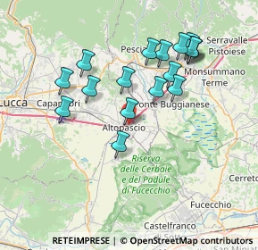 Mappa 55011 Altopascio LU, Italia (7.30824)