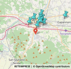 Mappa Via Provinciale di Sottomonte -, 55100 Lucca LU, Italia (3.81727)