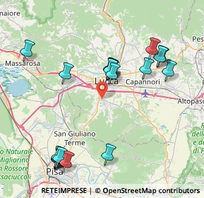 Mappa Via Provinciale di Sottomonte -, 55100 Lucca LU, Italia (9.197)
