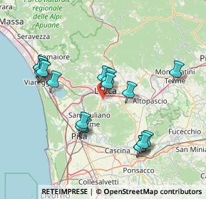 Mappa Via Provinciale di Sottomonte -, 55100 Lucca LU, Italia (15.71389)