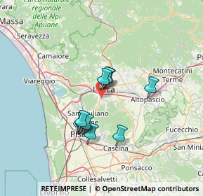 Mappa Via Provinciale di Sottomonte -, 55100 Lucca LU, Italia (11.09273)