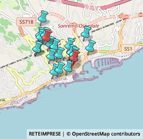 Mappa Via Volturno, 18038 Sanremo IM, Italia (0.721)