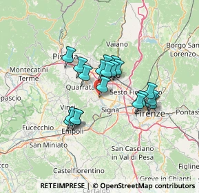 Mappa Via Suor M. Margherita Caiani, 59016 Poggio a Caiano PO, Italia (10.35737)