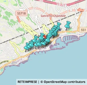 Mappa Via Feraldi, 18038 Sanremo IM, Italia (0.48)